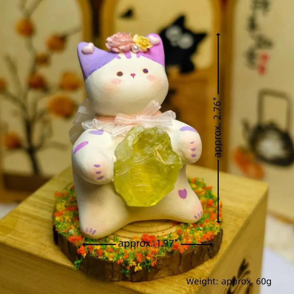 Customize | Citrine Crystal Pet Cat with Sunshine Shinepurity