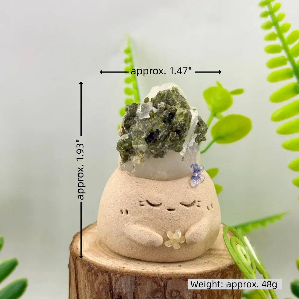 Forest Zen Handcrafted Epidote Crystal Pet Shinepurity