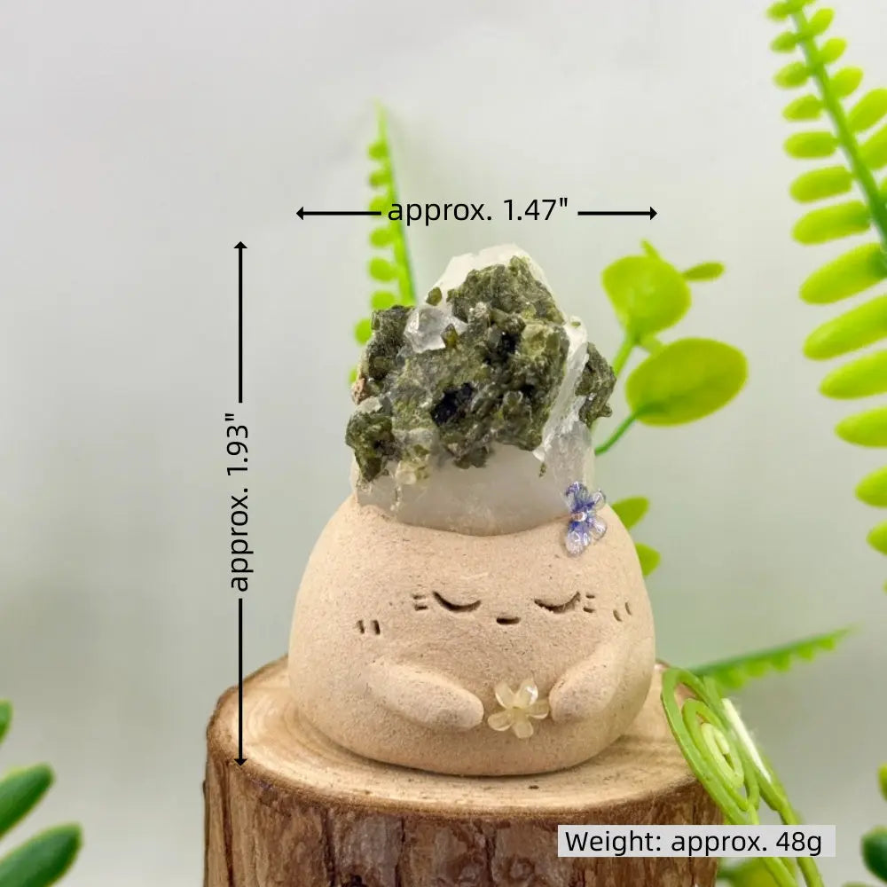 Forest Zen Handcrafted Epidote Crystal Pet Shinepurity