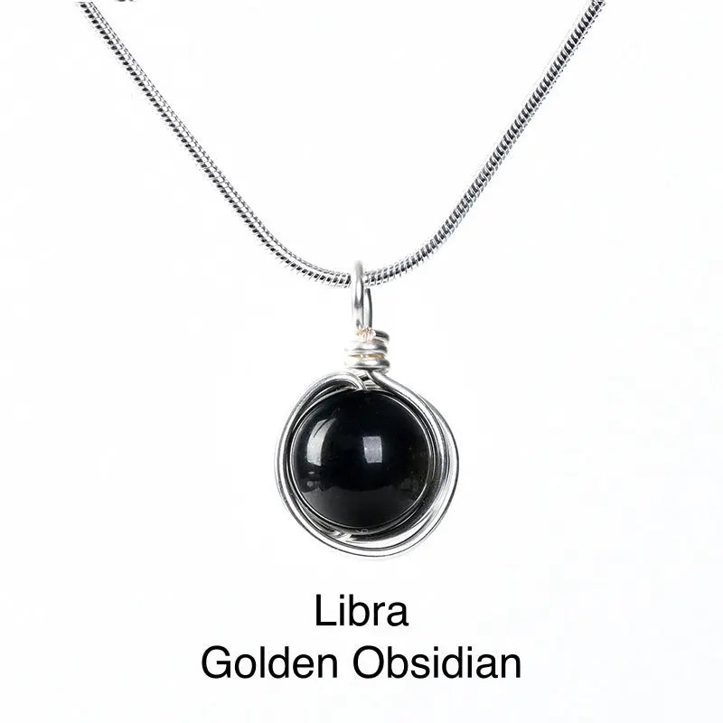 12 Zodiac Minimalist Wire-Wrapped Pendant Shinepurity