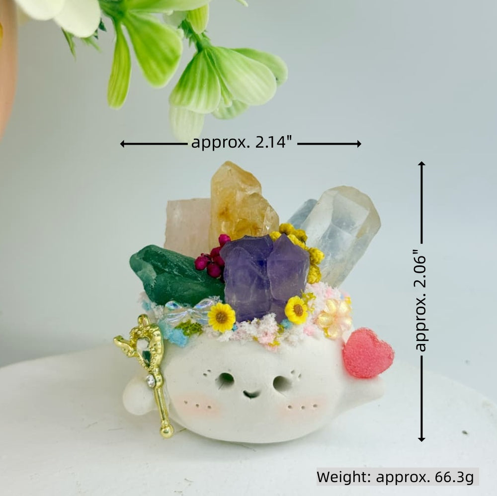 A Little Crystal Pet Holding Spring Shinepurity