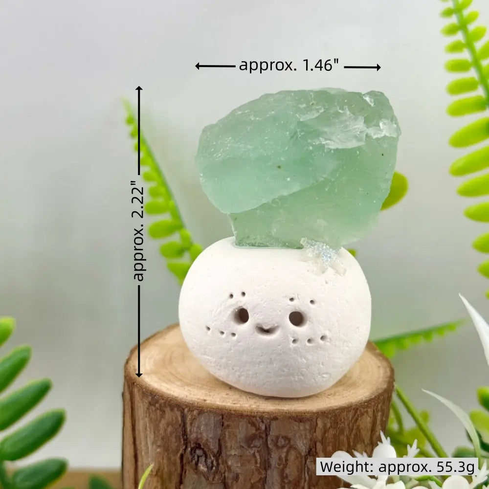 A Fresh Unobtrusive Green Fluorite Crystal Pet Shinepurity