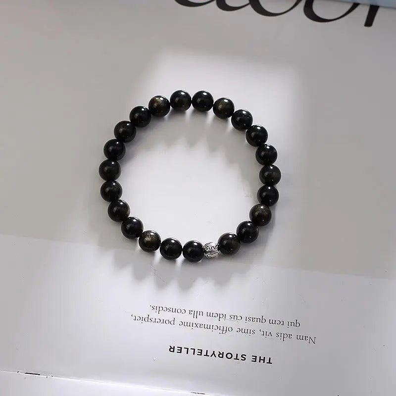 Natural Golden Obsidian Couple Bracelets - Shinepurity
