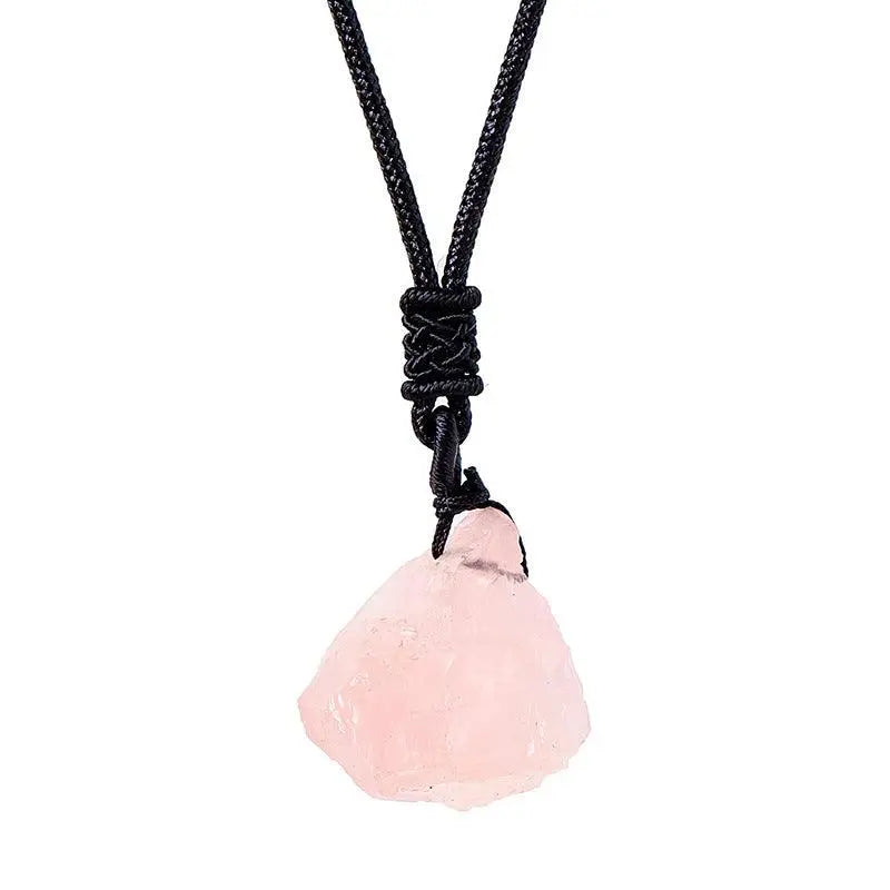 Natural Raw Crystal Pendant Necklace - Shinepurity