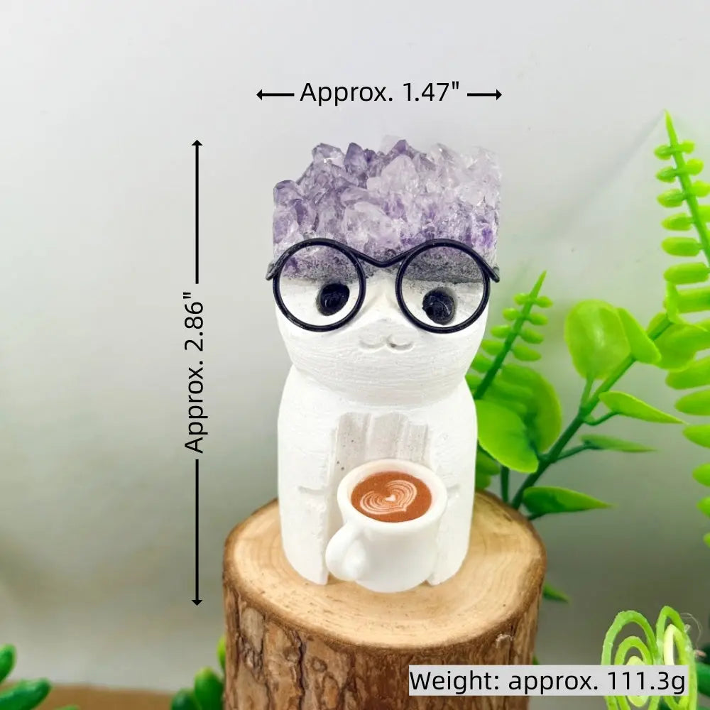 Intellectually Cute Amethyst Crystal Pet – A Charming Desktop Accent Shinepurity
