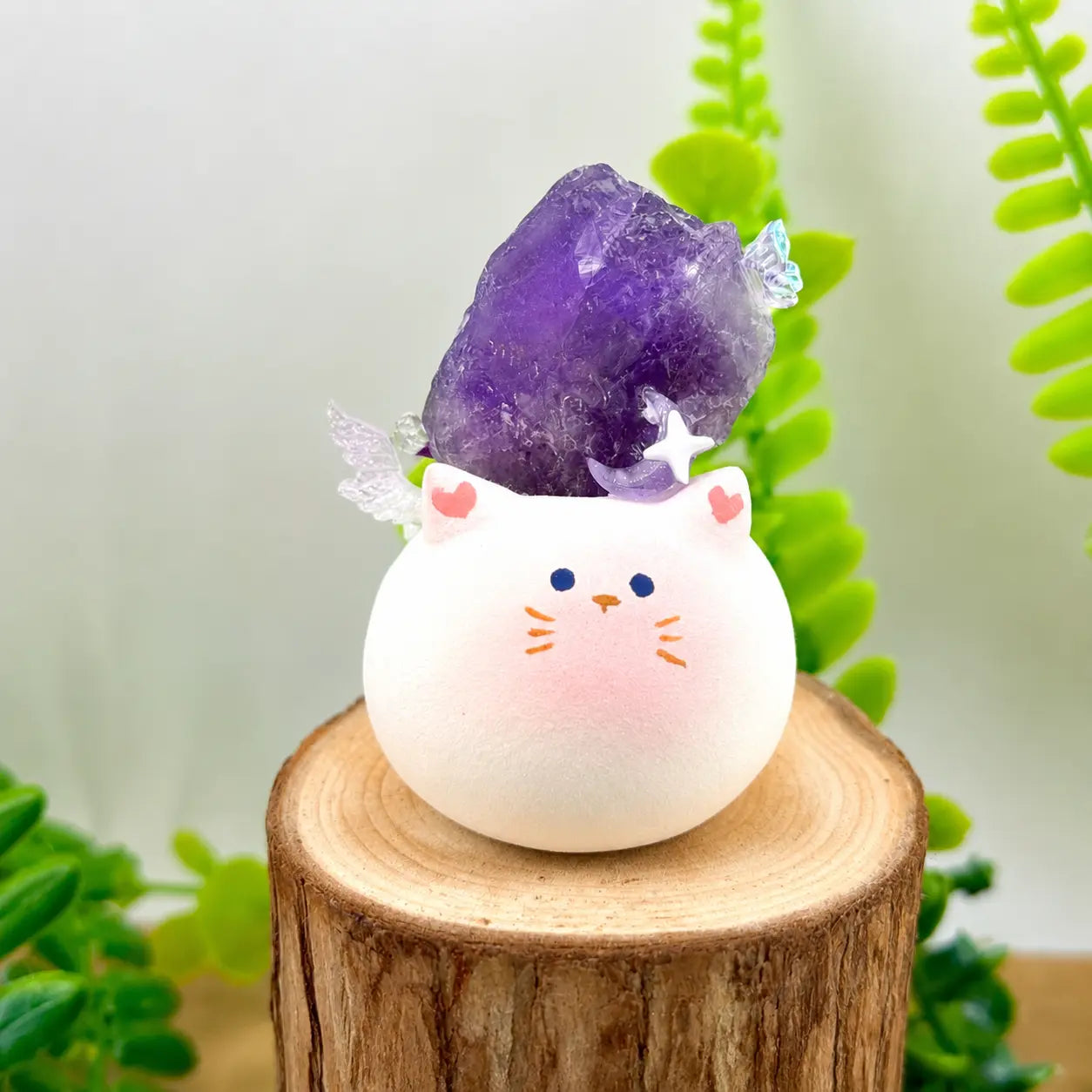 A Calming Amethyst Kitty Crystal Pet Shinepurity