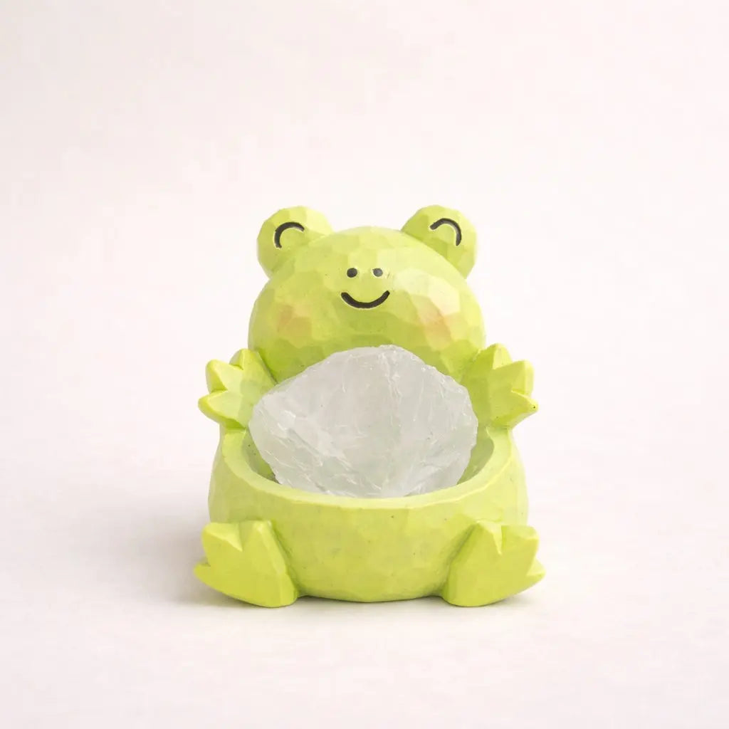 Lucky Glow Crystal Frog — Mini Desk Pal Shinepurity
