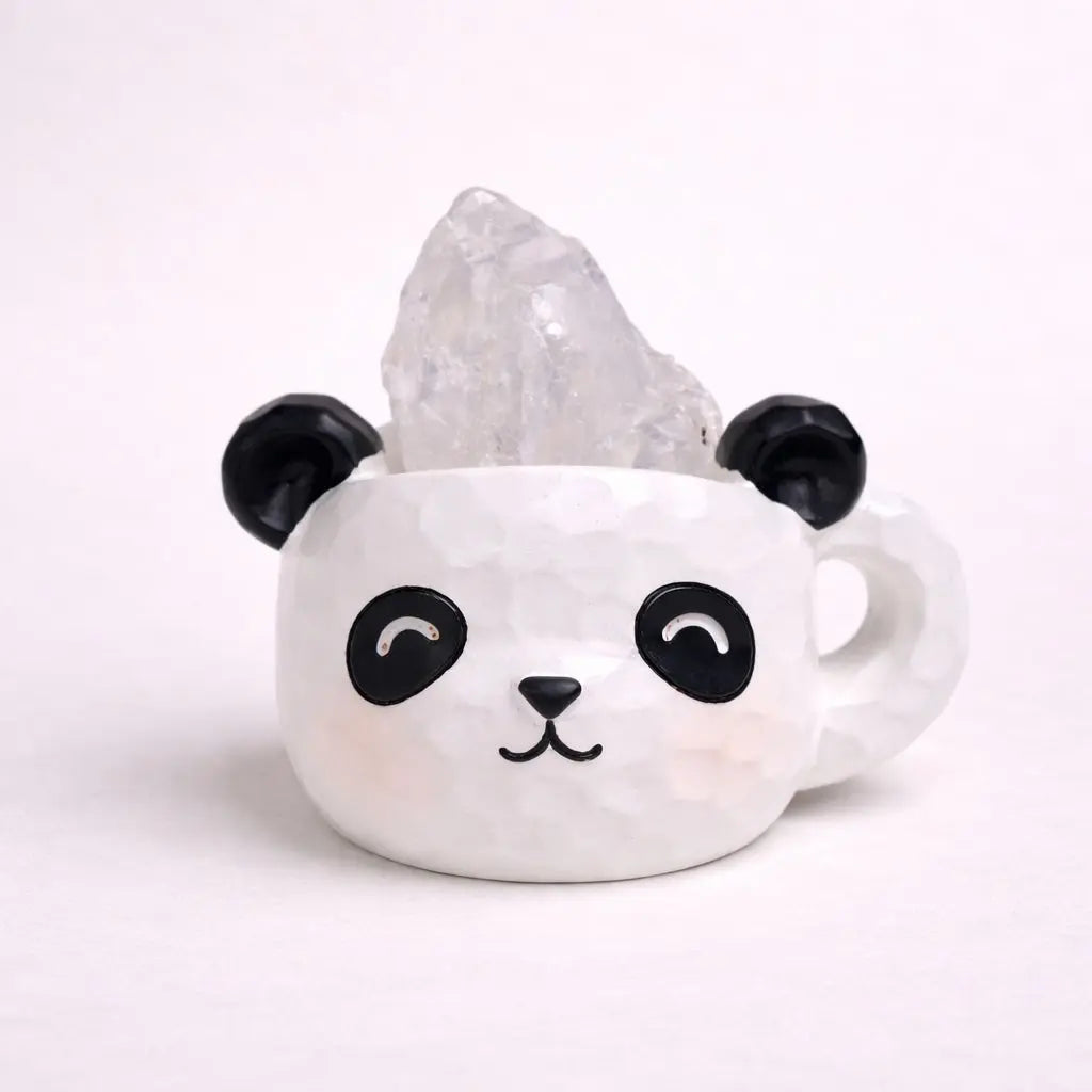 Lucky Glow Crystal Panda — Mini Desk Pal Shinepurity