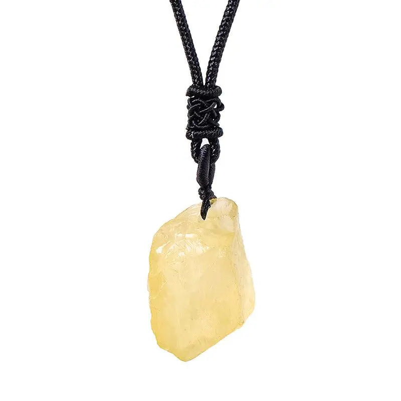 Natural Raw Crystal Pendant Necklace - Shinepurity