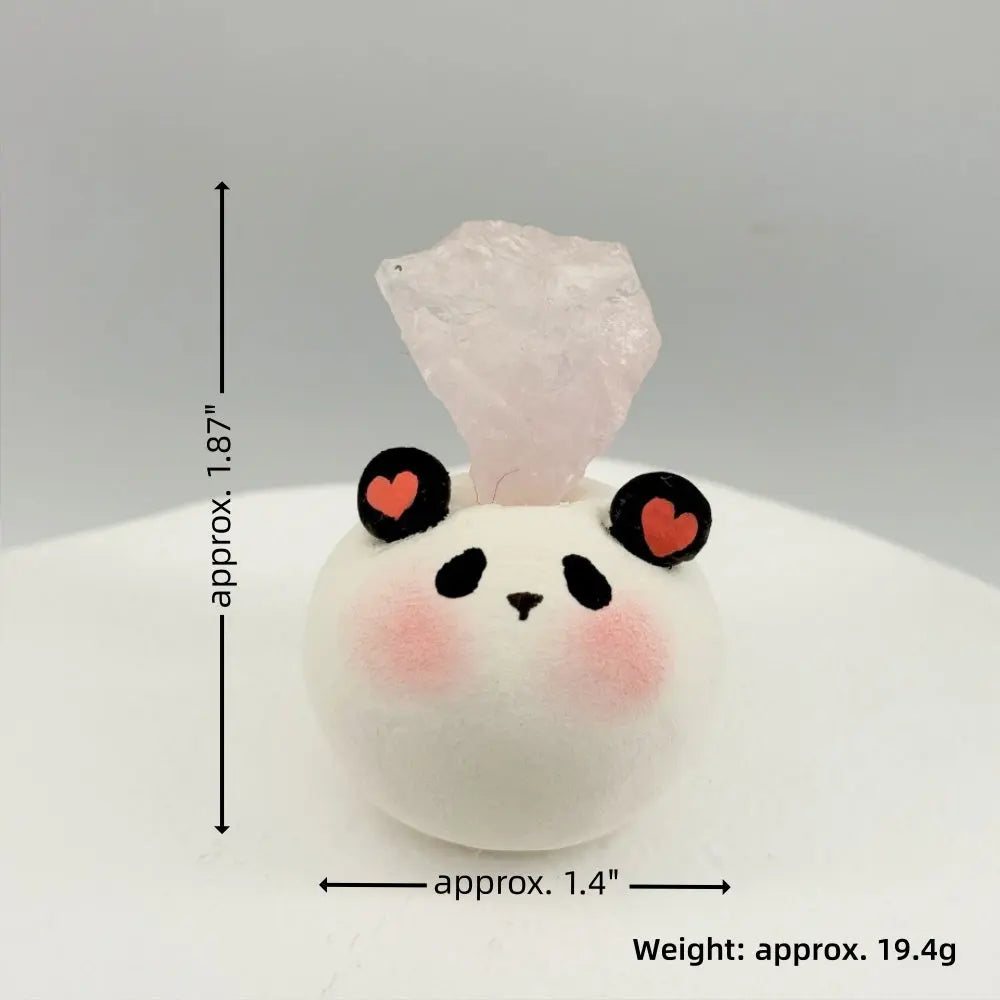 A Soft and Healing Companion Panda Crystal Pet charm Shinepurity