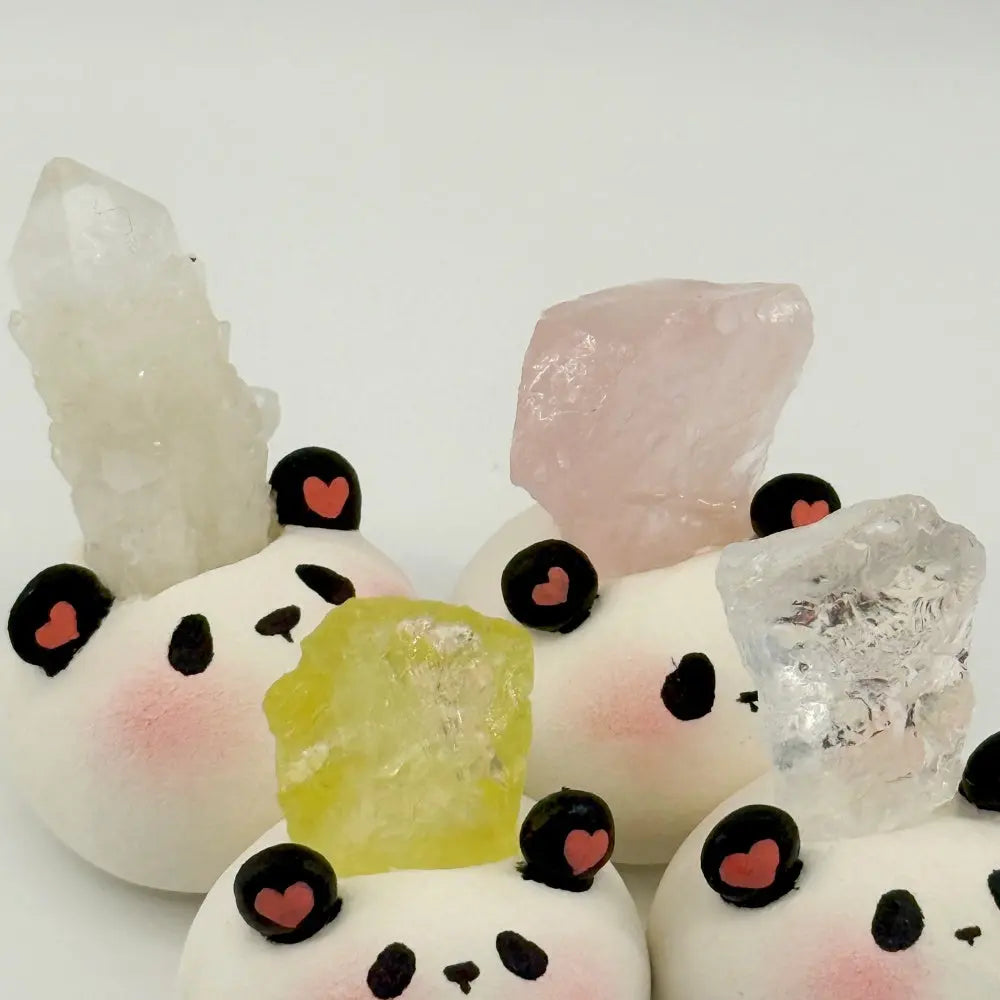 A Soft and Healing Companion Panda Crystal Pet charm Shinepurity