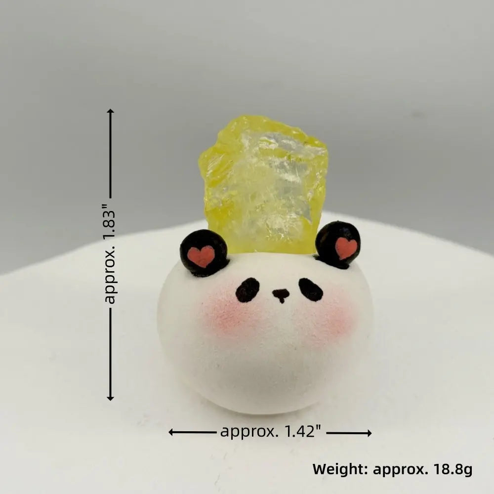 A Soft and Healing Companion Panda Crystal Pet charm Shinepurity
