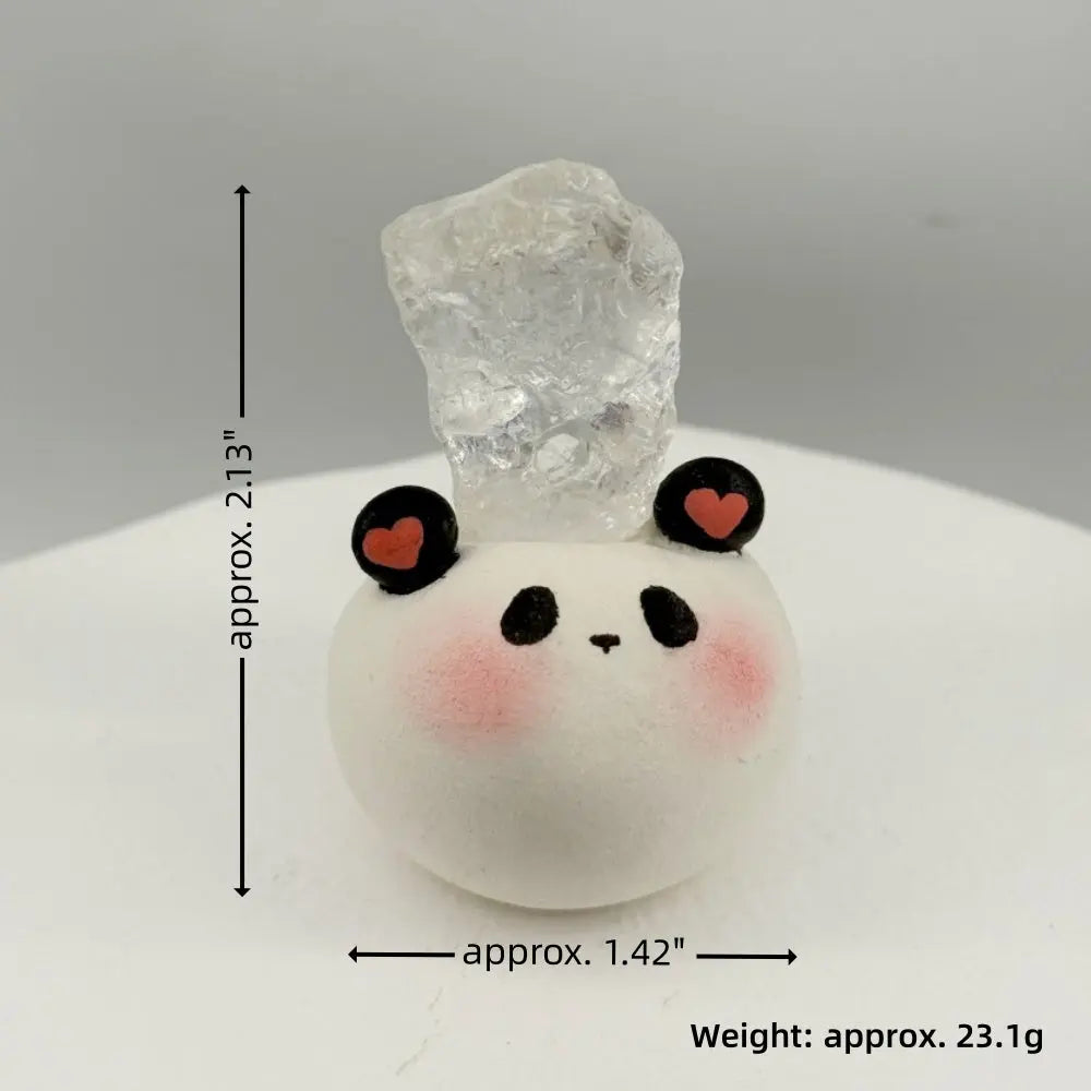 A Soft and Healing Companion Panda Crystal Pet charm Shinepurity