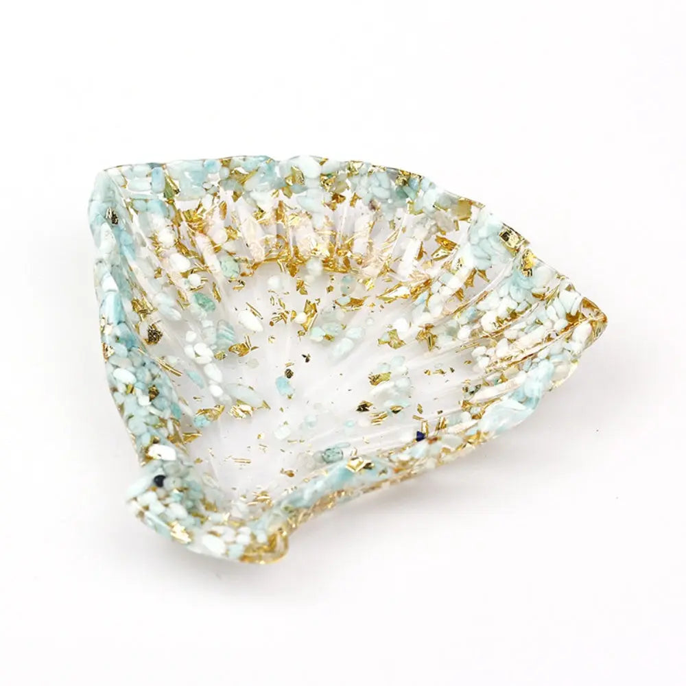 Shell-Shaped Crystal Chip Multi-Functional Tray Shinepurity