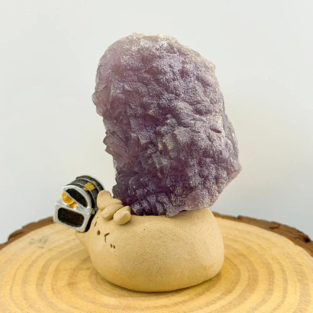 Bringing Calm and Inspiration Purple Fluorite Crystal Pet Shinepurity