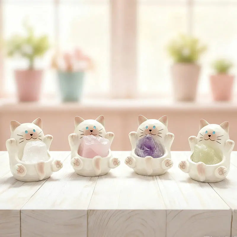 Adorable Cat Crystal pet - Your Desktop Buddy for Stress Relief Shinepurity