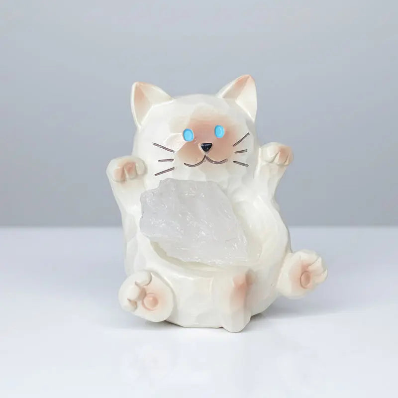 Adorable Cat Crystal pet - Your Desktop Buddy for Stress Relief Shinepurity