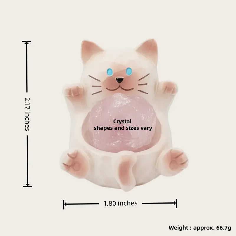 Adorable Cat Crystal pet - Your Desktop Buddy for Stress Relief Shinepurity