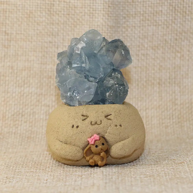 Celestite Crystal Pet for Soothing Energy Shinepurity