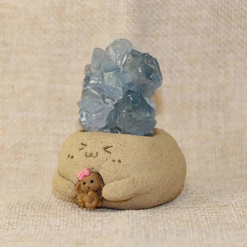Celestite Crystal Pet for Soothing Energy Shinepurity