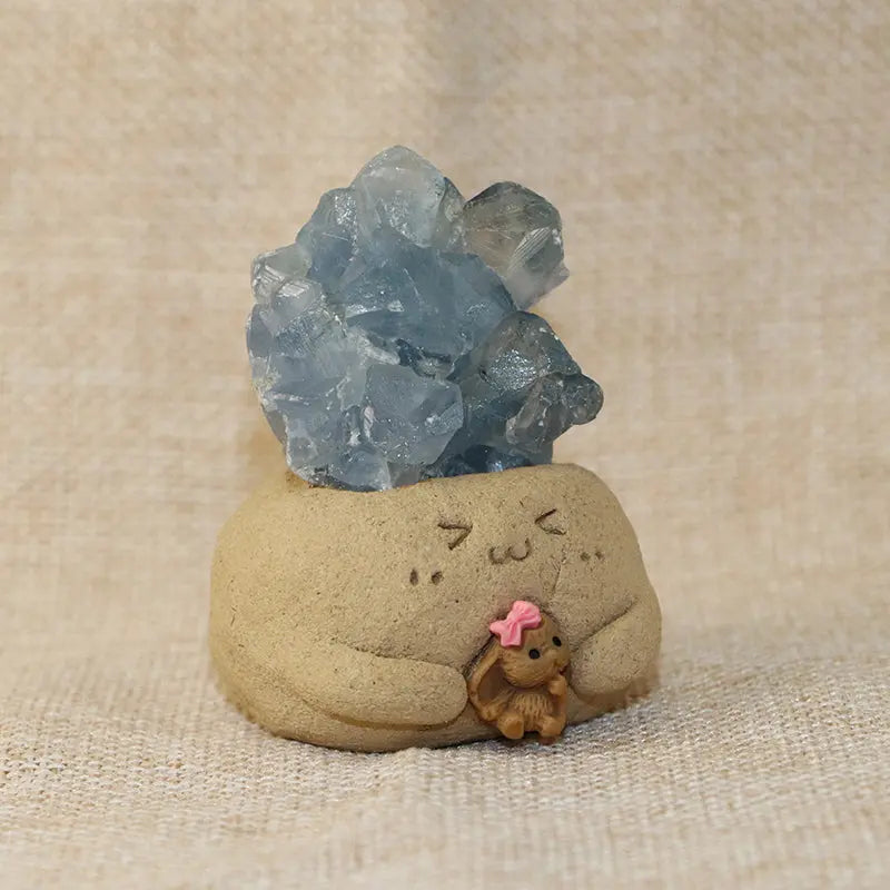 Celestite Crystal Pet for Soothing Energy Shinepurity