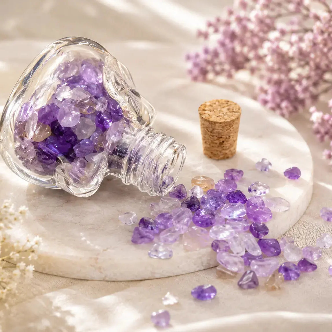 Lucky Mini Crystal Cat Bottle Shinepurity