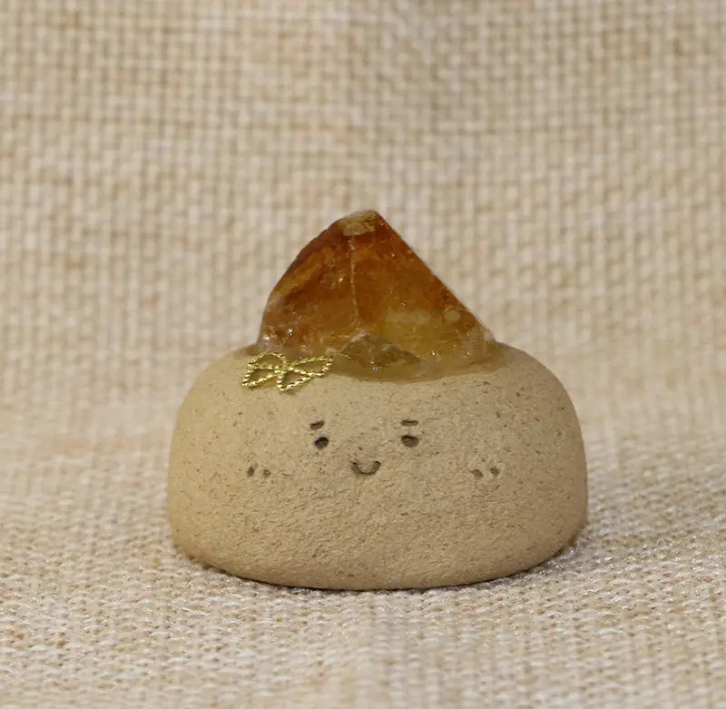 Citrine Crystal Pet for Good Luck and Positive Energy Shinepurity
