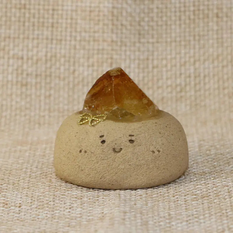 Citrine Crystal Pet for Good Luck and Positive Energy Shinepurity