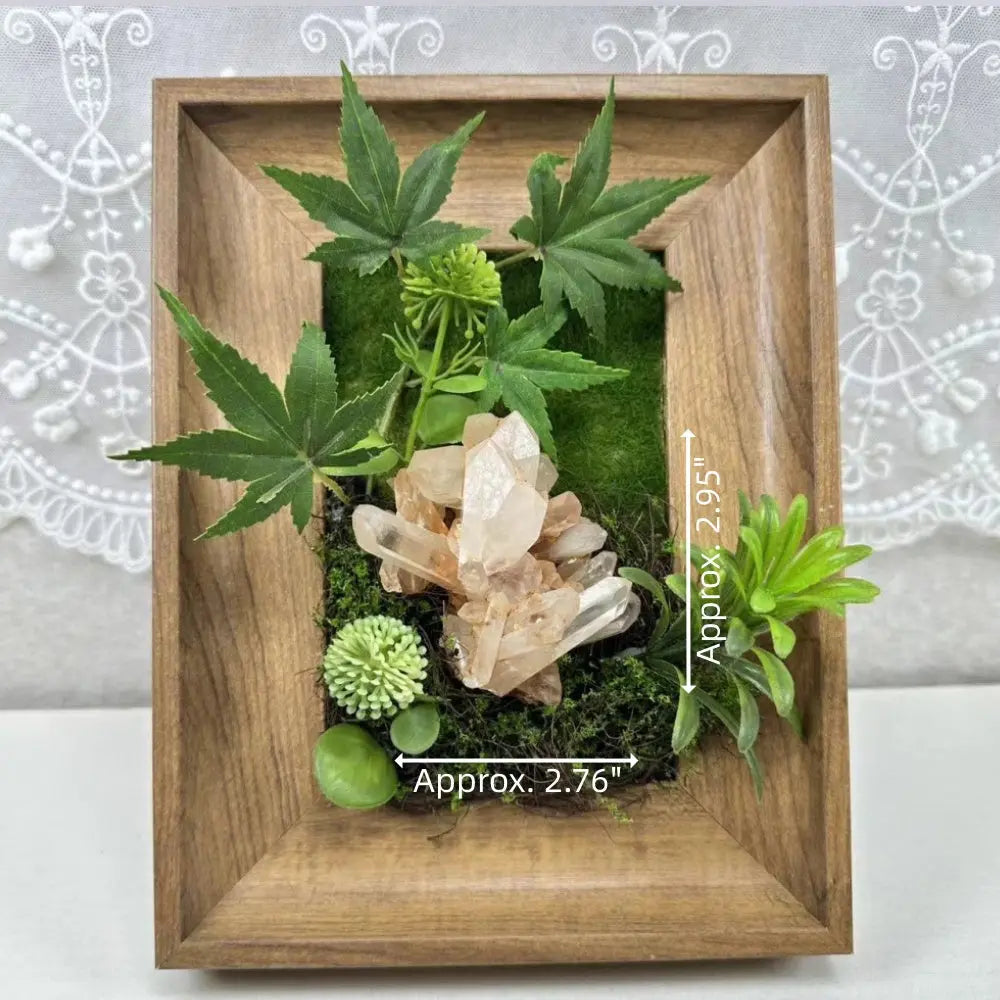 Designer Limited Edition |Forest Sunshine Handmade Decor with Madagascar Orange Quartz Cluster Shinepurity