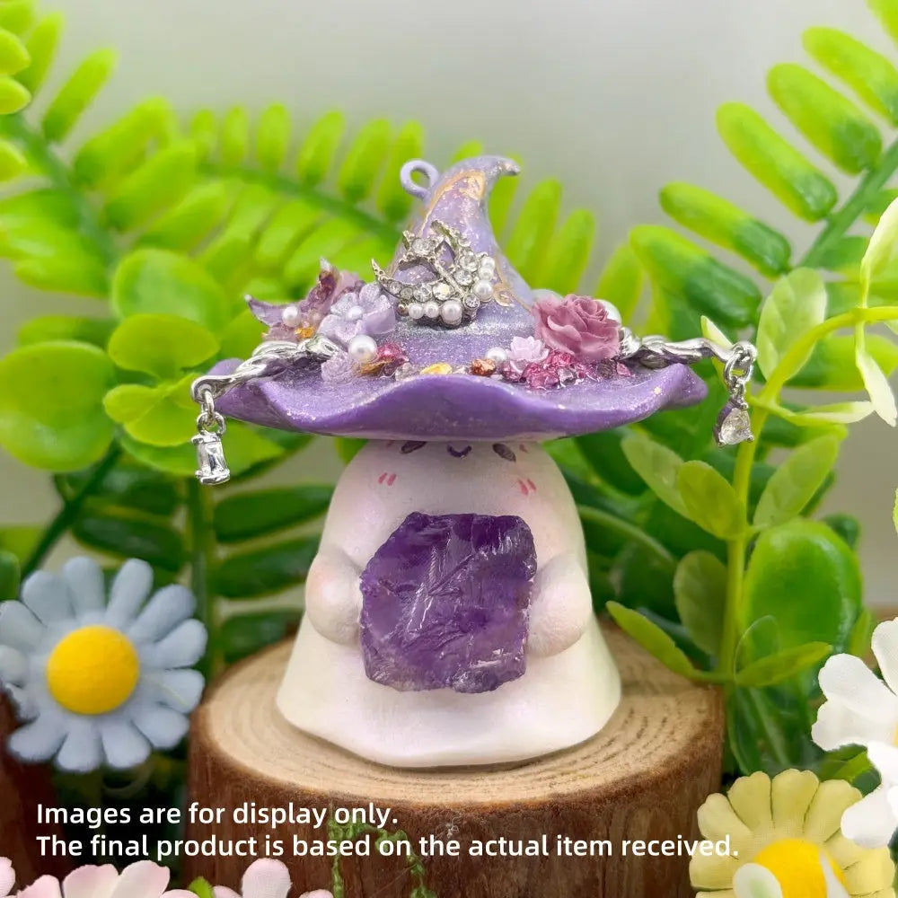 Customize | Moonlight Magic Witch Hat Crystal Pet (7 Crystals Available) Shinepurity
