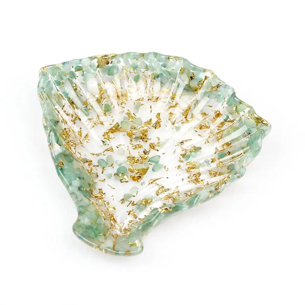 Shell-Shaped Crystal Chip Multi-Functional Tray Shinepurity