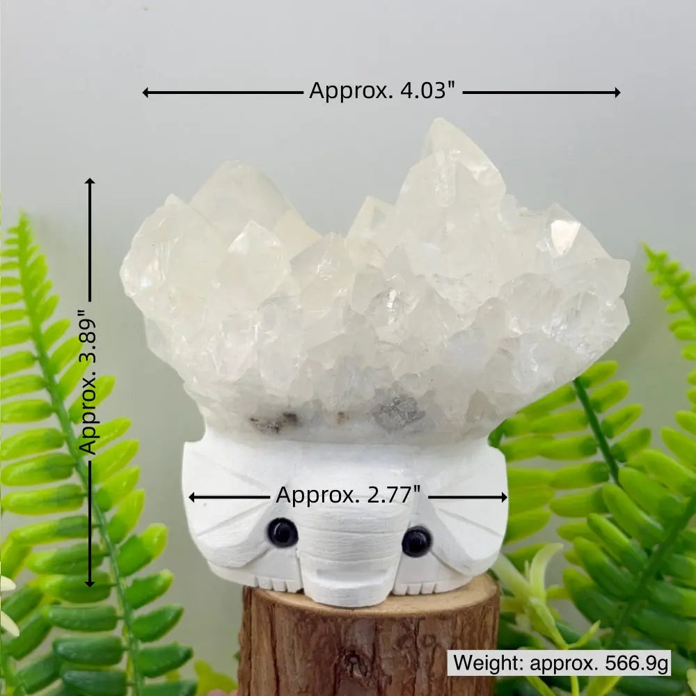 Healing Crystal Pet Elephant Figurine | Gentle Inner Light Shinepurity