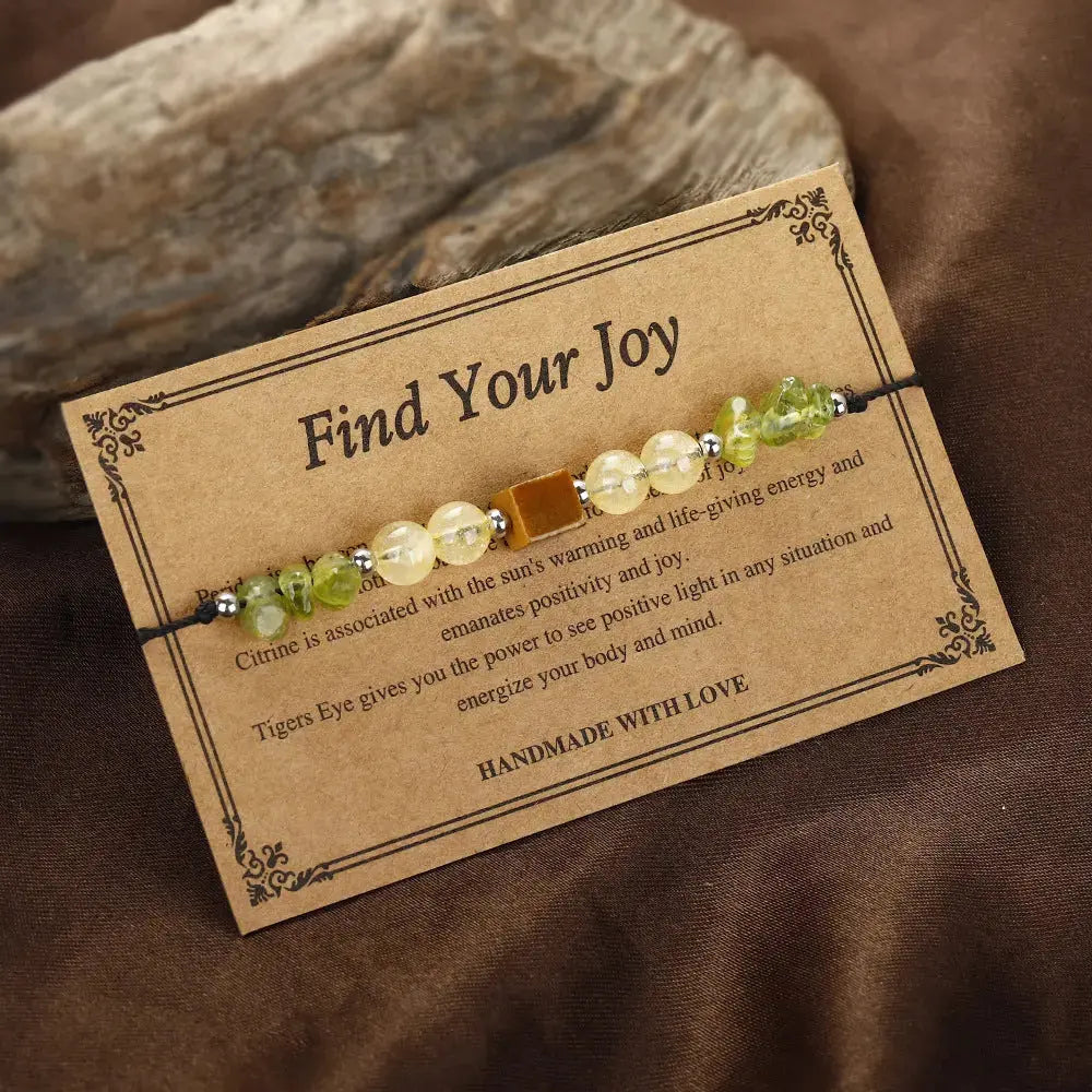 Healing Peridot & Tiger’s Eye "Find Your Joy" Bracelet Shinepurity