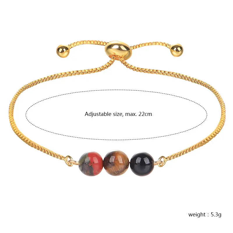 Healing Tiger’s Eye & Bloodstone Strength Bracelet Shinepurity