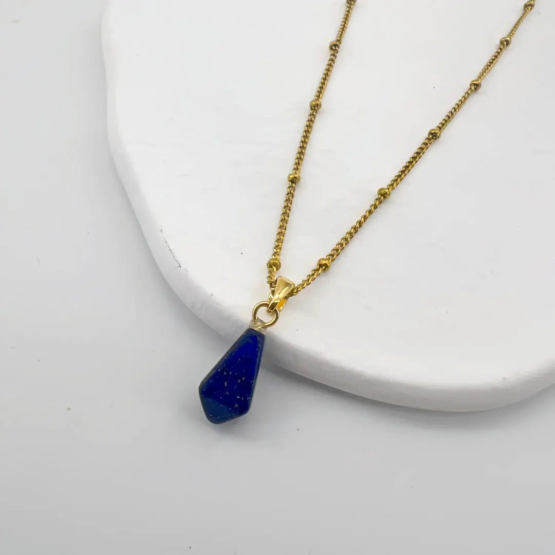 Lapis Lazuli Layered Necklace for Balance & Protection Shinepurity