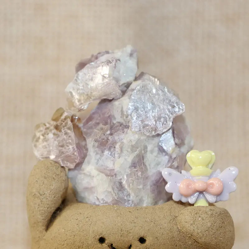 Lepidolite Crystal Pet for Calm Shinepurity