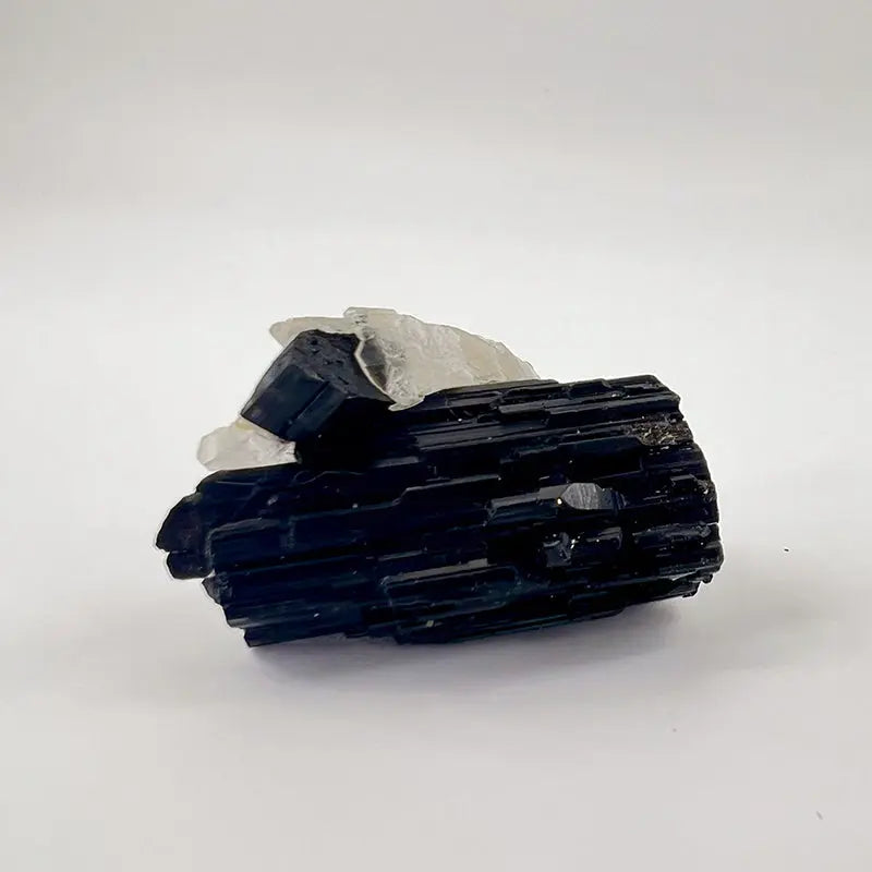 Natural Black Tourmaline Raw Stone Shinepurity