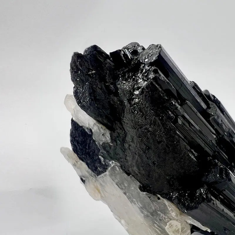 Natural Black Tourmaline Raw Stone Shinepurity