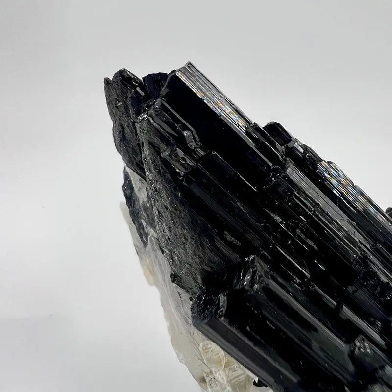 Natural Black Tourmaline Raw Stone Shinepurity