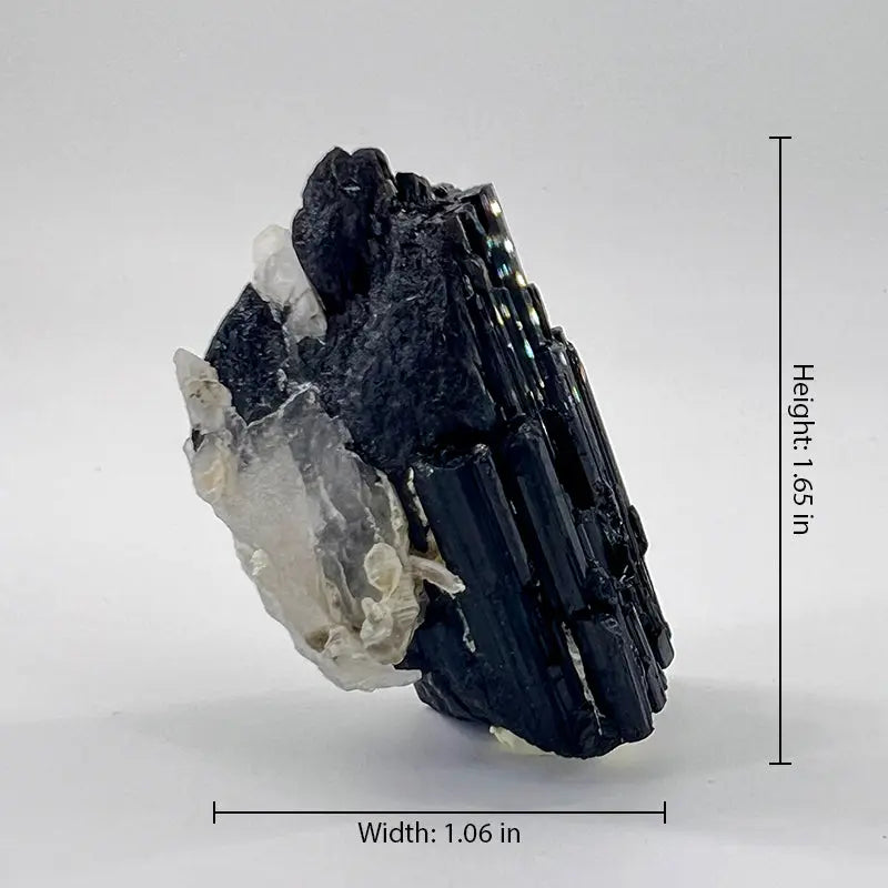 Natural Black Tourmaline Raw Stone Shinepurity