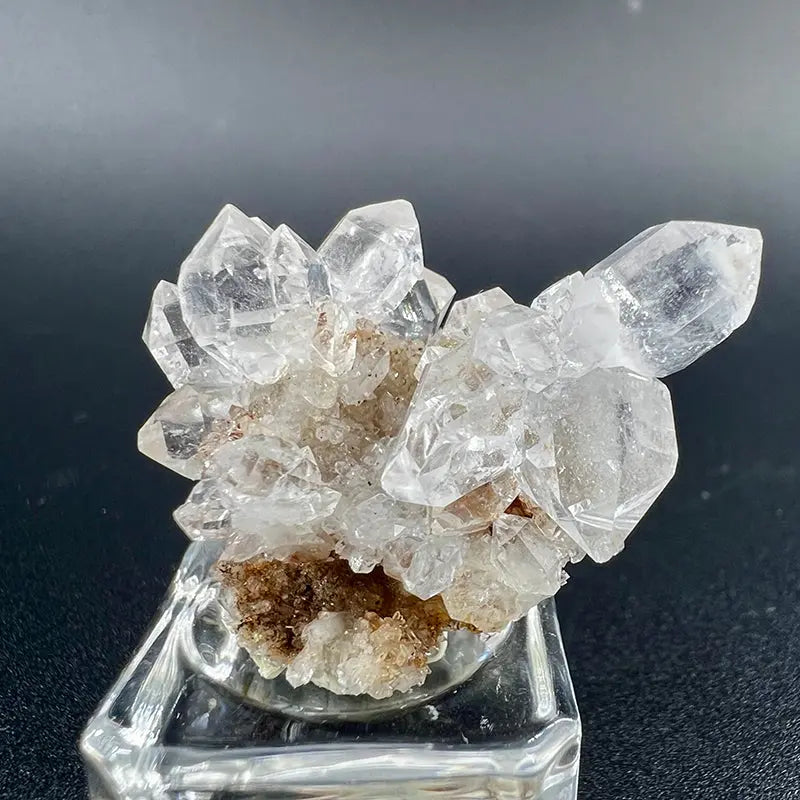 Premium Natural Herkimer Diamond Cluster Flower Shinepurity