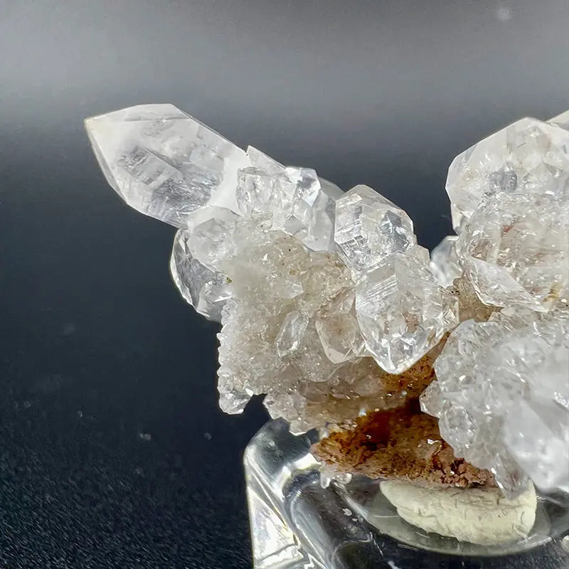 Premium Natural Herkimer Diamond Cluster Flower Shinepurity