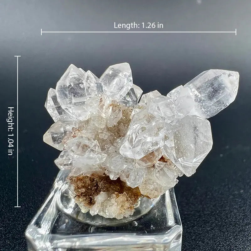 Premium Natural Herkimer Diamond Cluster Flower Shinepurity