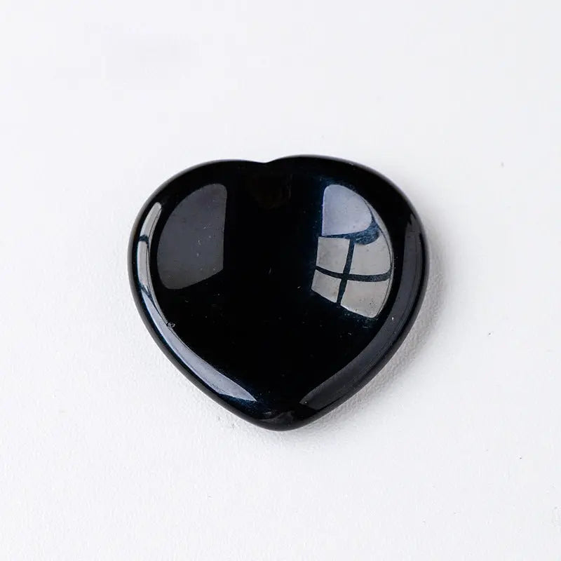 Raw Crystal Heart Worry Stone for Stress Relief & Healing Shinepurity