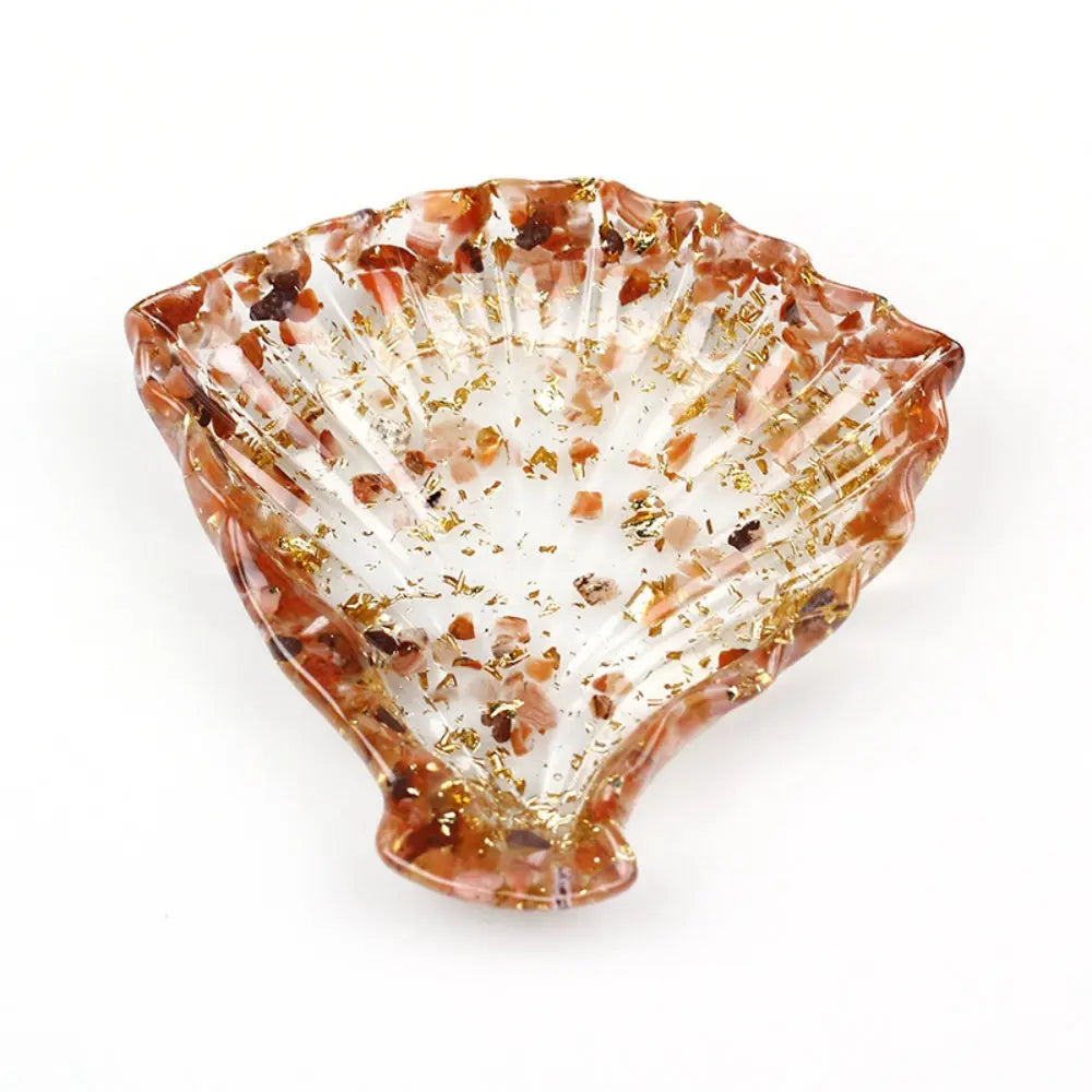 Shell-Shaped Crystal Chip Multi-Functional Tray Shinepurity