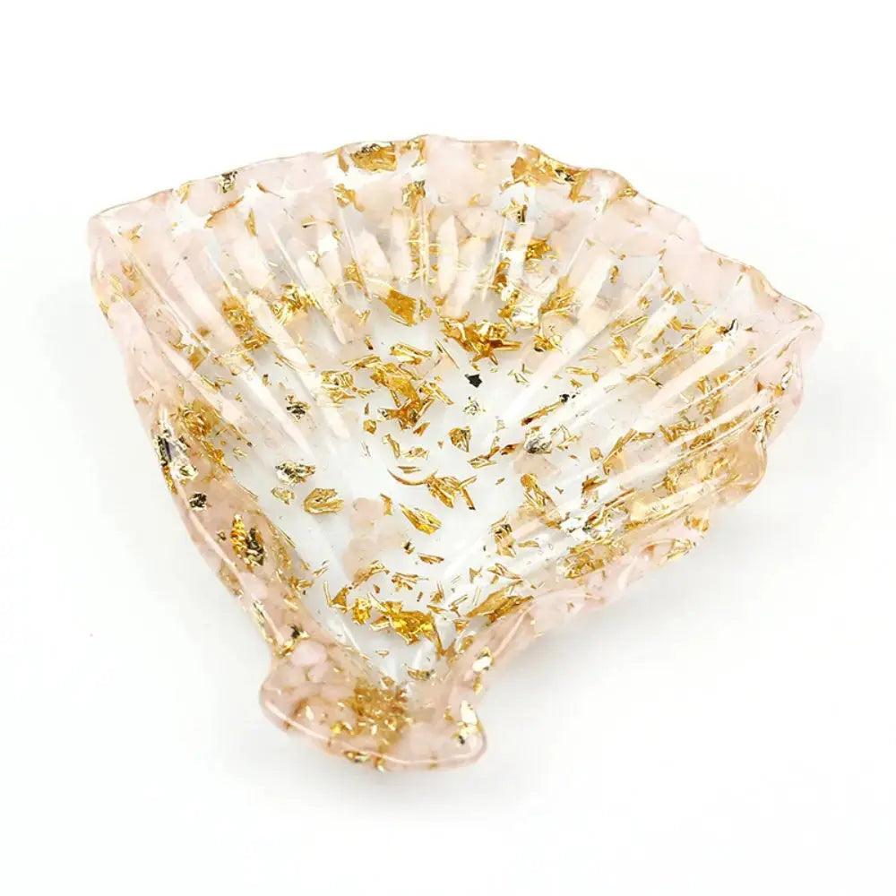 Shell-Shaped Crystal Chip Multi-Functional Tray Shinepurity