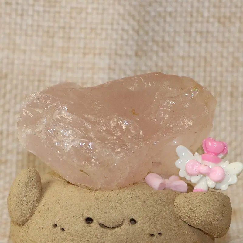 Rose Quartz Crystal Pet for Love and Protection Shinepurity