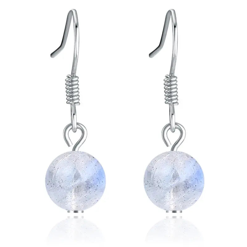 S925 Silver Moonstone Earrings Shinepurity