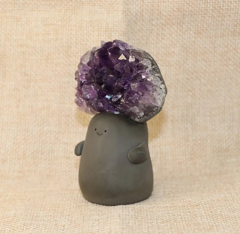 Uruguayan Amethyst Crystal Pet for Energy Balance Shinepurity