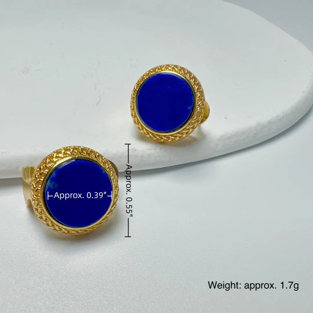 Vintage Lapis Lazuli Earrings for Wisdom and Elegance Shinepurity